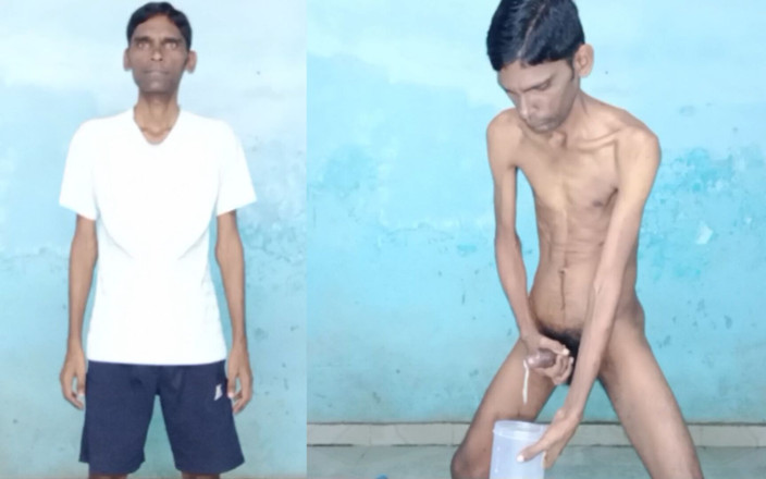 Rajesh Playboy 993: Rajesh Playboy 993 Masturbace Velký Penis a Stříkání Do Sklenice. Honění,...