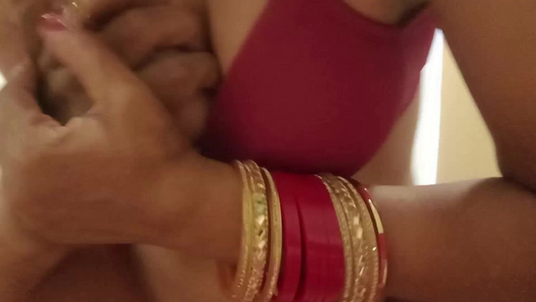 Myhotwife369: Une jeune mariée indienne du Rajasthan chevauche une bite très...