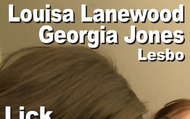 Edge Interactive Publishing: Georgia Jones e Louisa Lanewood lesbo leccano GMBB31390 dildo rosa