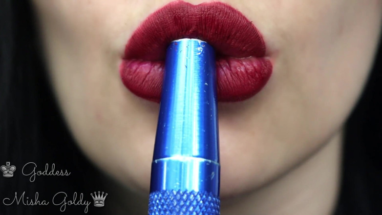 Goddess Misha Goldy: Komm auf meine großen lippen und nutte-rauch!