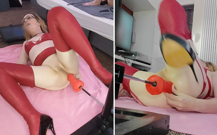 Spike Essex: Orgasmos anales en la máquina de follar con la milf...