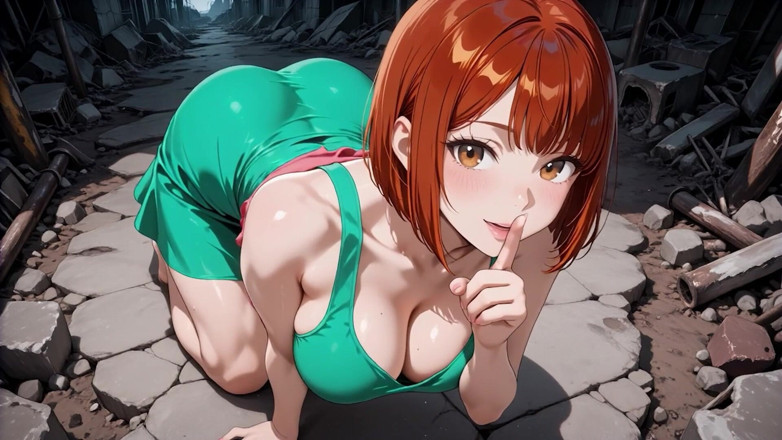 Tay Swift X: Rothaariges anime-mädchen wird in ruined factory hart gefickt - tropft sperma über...