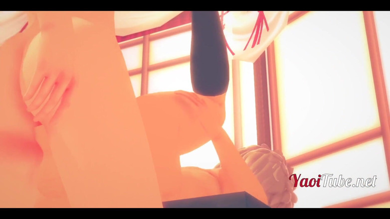 Yaoitube: Boku No Hero Yaoi 3D - Todoroki Shoto se fute și ejaculează în cur....
