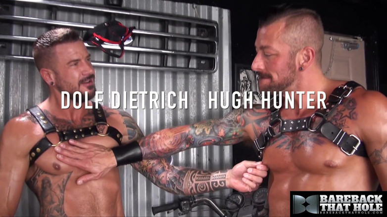 Bareback That Hole: Barebackthathole Tattooed Dolf Dietrich Raw Fucks Hugh Hunter Ass