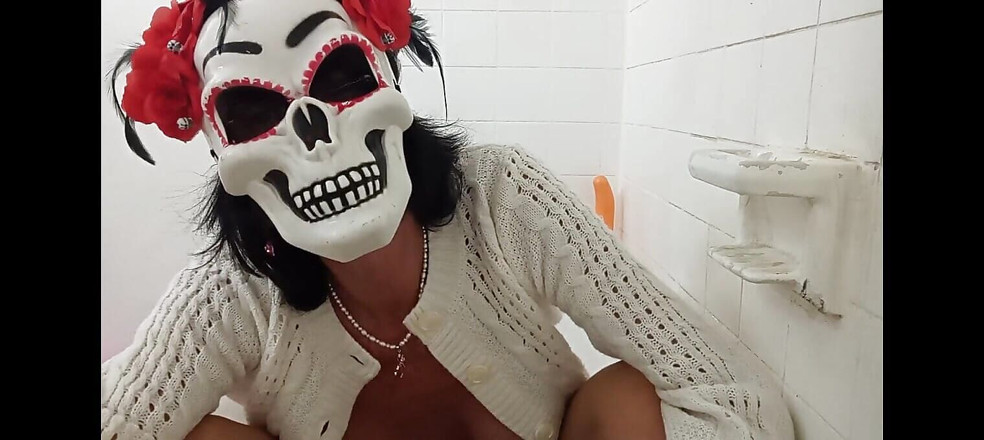 Lizzy Yum: Lizzyyum Shemale Fantasy Masked Masturbacja Kąpiel cipki łechtaczka cycki Orgazm