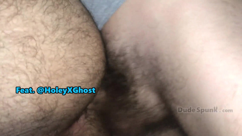 Dude_Spunk: Hårig bear stud med ett slarvig gapande hål får sin...