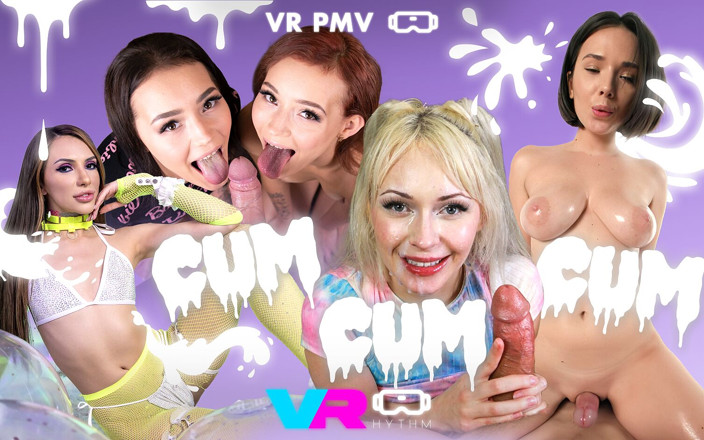 VRhythm: Sperma sperma sperma - porrmusikvideo VR avsugning samlingsvideo