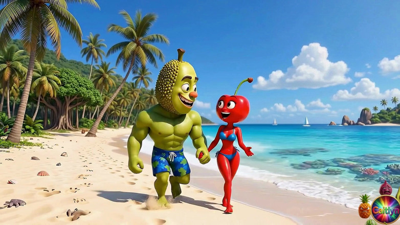 Caitlynvx: Episode 4 - Cute Pineapple Girl and Sweet Avocado Man Sharing Gentle...
