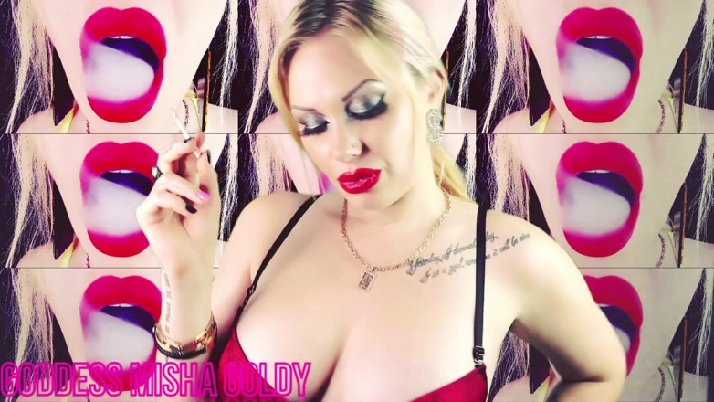 Goddess Misha Goldy: Hipnotizante reprogramagem bi! Chupar ele para sua deusa fumante e...