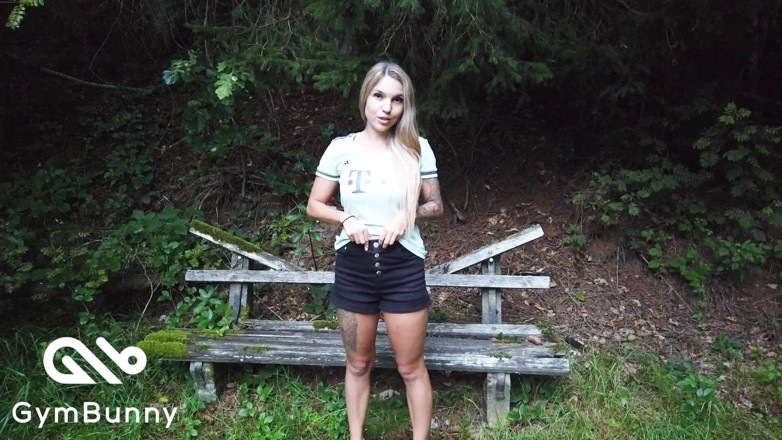Gymbunny: Home leave exploited - geiler creampie di pinggir hutan