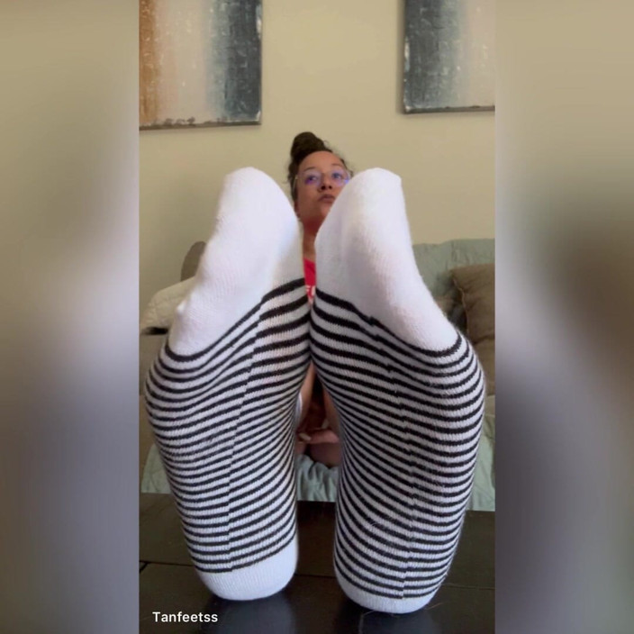 Tan feets: Latina bräunungslose socke necken, keine entfernung