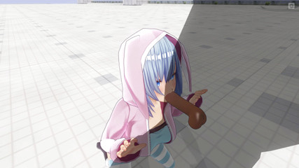 H3DC: 3D変態。かわいいガールフレンドの後に散歩は大きなペニスを吸った