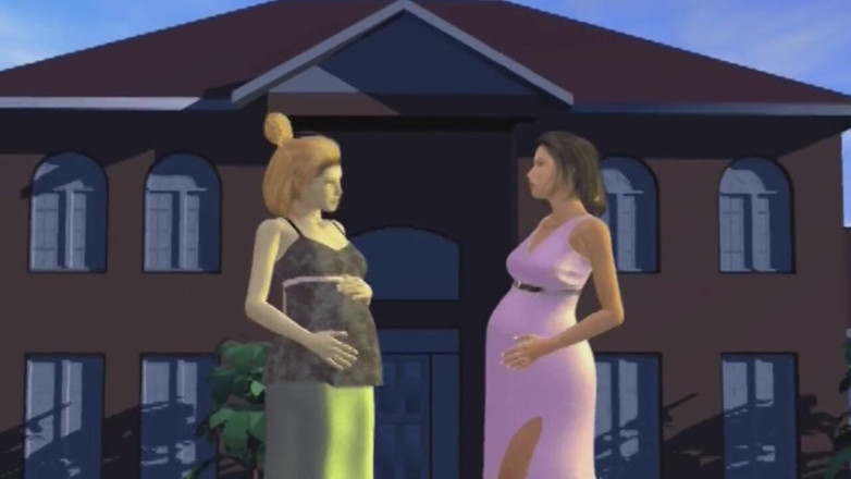The animation shot: Ze probeert zwanger te raken