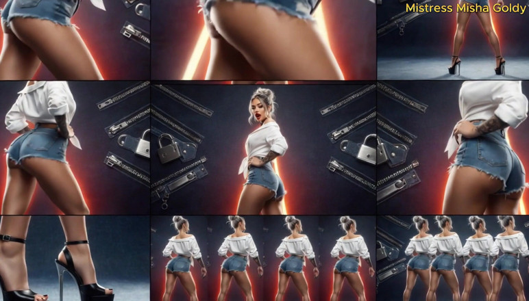 Goddess Misha Goldy: Ripetizione del sedere