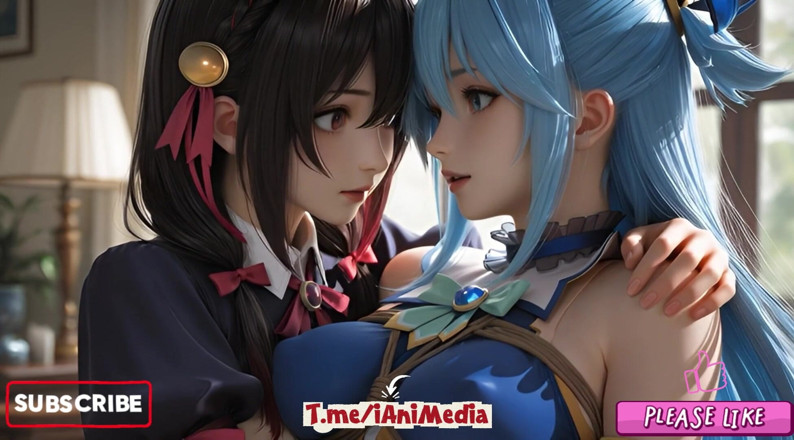 Ianimedia: Sfw Aqua і Yunyun з м'якого шоу Konosuba, зворушливі та поцілунки лесбіянок