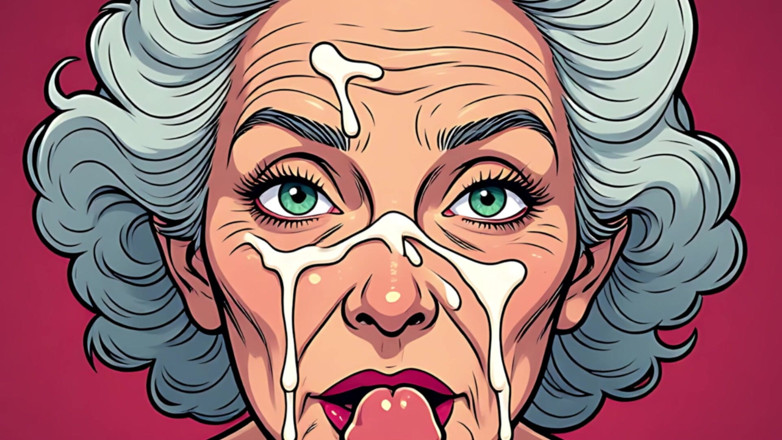 AI Porn: Faciaux vintage, dessin animé