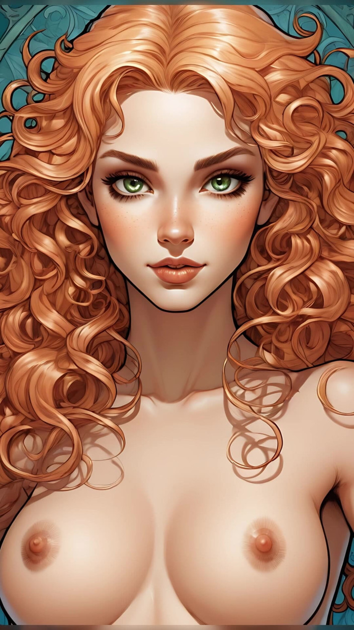 LustRender: Lustrender - estilo cómic desnudo elf girl slideshow - sexy ai fantasy...