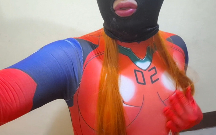 fermerino: Extra: ¡feliz Jueves! Chica Trans Con Cosplay De Asuka Follada Analmente...