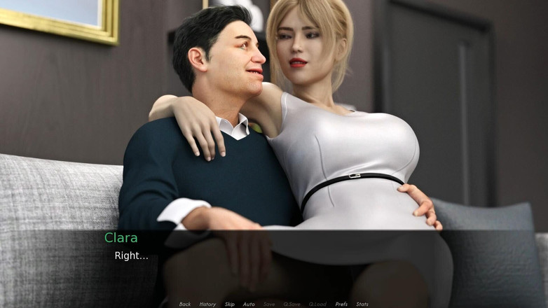 Adultgameplayvideos studio: Cœurs corrompus n° 5, Clara s’est assise sur la cuisse d’Harrison