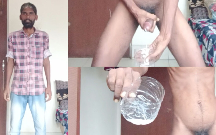 Rajesh Playboy 993: Rajesh playboy 993 yatak odasında büyük yarakla mastürbasyon yapıyor ve cama...