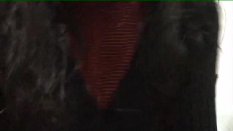 Adorable Teen: Young brunette Latina girl shows off her black lingerie and...