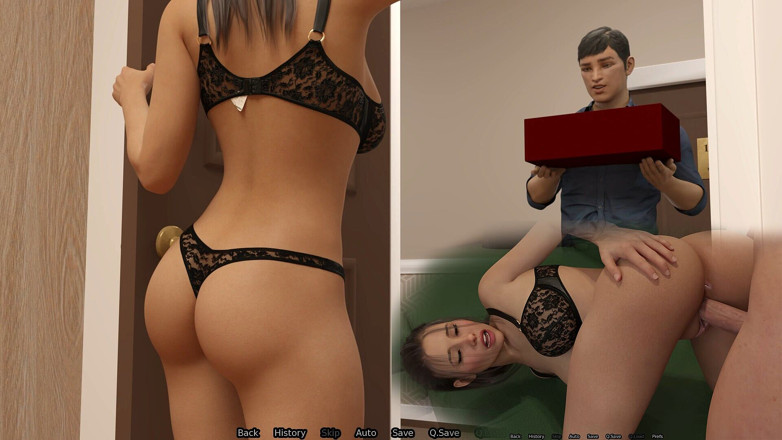 Adultgameplayvideos studio: The Adored Marriage - Capítulo 5 - Evelyn abriu a porta em lingerie...