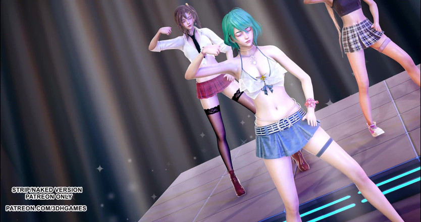 3D-Hentai Games: [mmd] 정복자 도아 마리 로즈 미사키 타마키 핫 댄스 4k 60fps