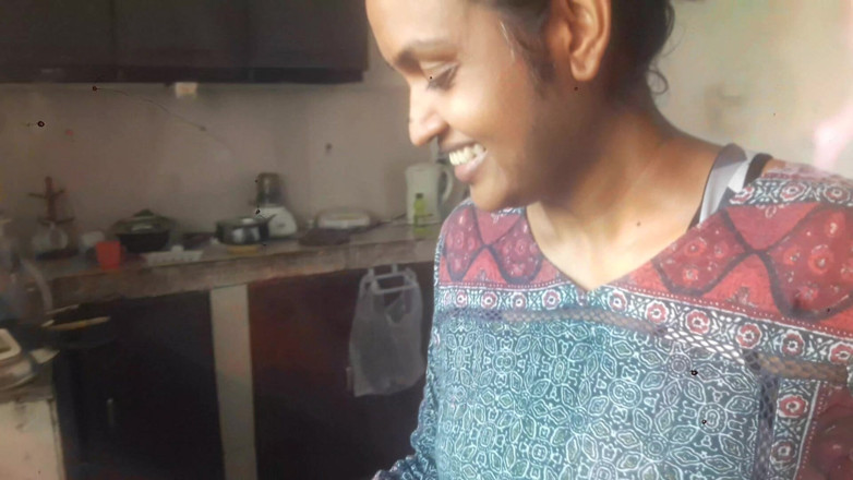 Tina Desi Real Stepmother: Fucking the Maid While She Is Cooking