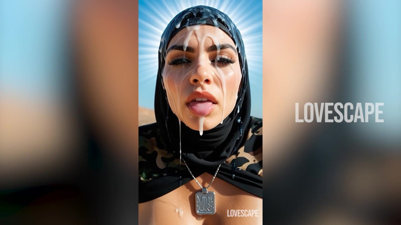Lovescape: Askeri tesettürlü bebek platoon raw alıyor (ai gen)