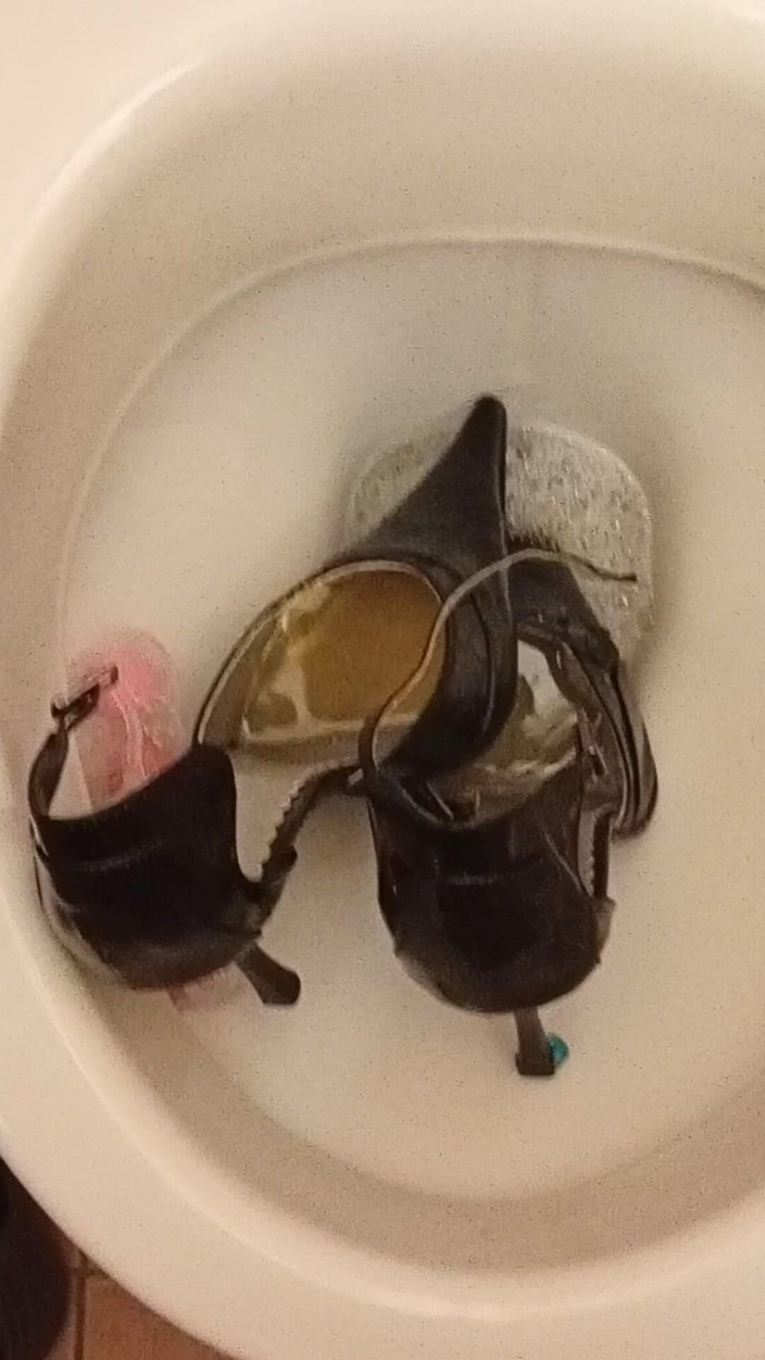 High Heels Kingdom: Sexy Pointy High Heels Peed on and Flushed Down the...