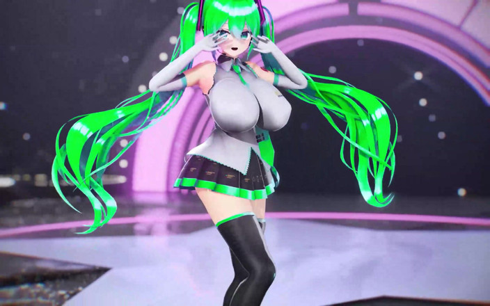 Smixix: Hatsune Miku - peitos enormes despir- dança Hentai Vocaloid Bibbidiba Song...