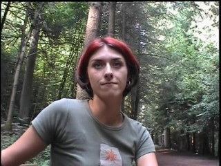 Lucky Wankerz: Hot redhead masturbating for her boy