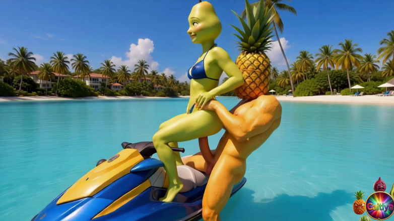 Caitlynvx: Episode 4 - Cute Pineapple Girl and Sweet Avocado Man Sharing Gentle...