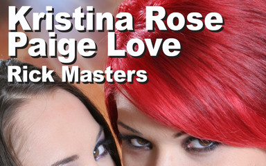 Edge Interactive Publishing: Paige Love & Kristina Rose & Rick Masters menghisap bola salji pancutan...