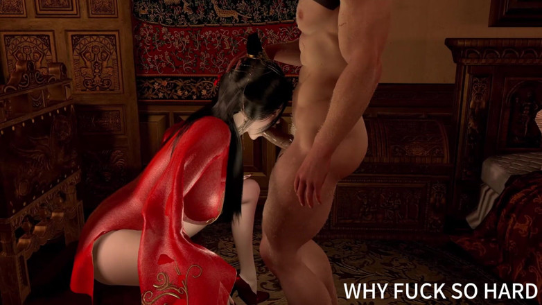 Why fuck so hard: 큰 자지에 젖은 보지를 따먹히는 3D 섹시한 아시아 신부