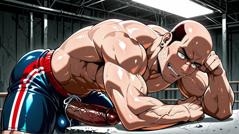Erotic Man: Ai Anime style 大鸡巴男人