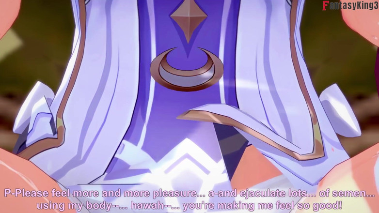 Fantasy king: Columbina oral seks - genshin impact