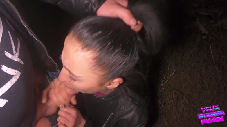 YSP Studio: Hard face fuck outdoors || cum swallow || cum in mouth