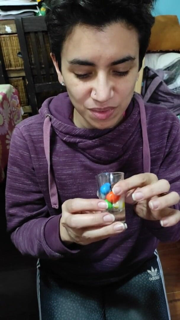 TheArtOfCum: Quickie! Сперма на їжу - мінет від першої особи та камшот на m&amp;ms!