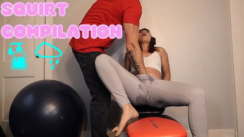 JessTonySquirts: Moglie che squirta Torna da dietro in pantaloni yoga edizione (compilation)
