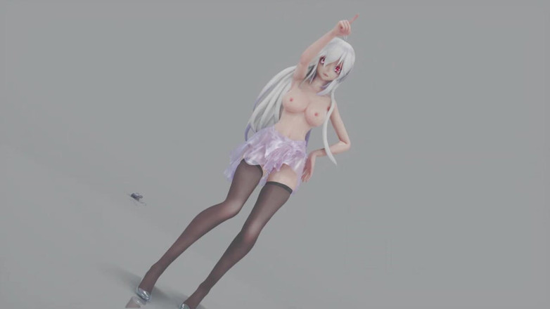 MikuMotion: Mmd Brown Eyed Girls; Прозоре плаття; Прозорі підбори; Чорні панчохи