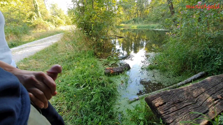 Munichgold: Outdoor Habdjob w Monachijld, Obciąganie w lesie ... Baw się dobrze