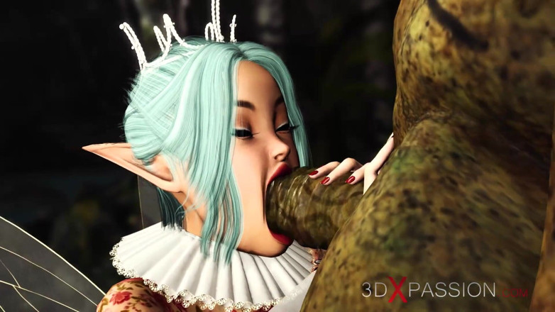 3dxpassion: Trio avec une belle fée sexy et deux orcs dans...