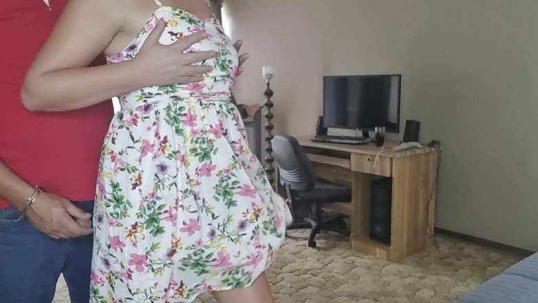 PussyGalore: Sommerkleid fingern endet mit riesiger spermaladung auf meinen arsch