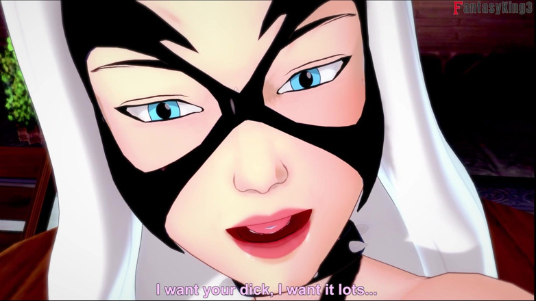 Fantasy king: Felicia Hardy (gata preta) sexo quente de biquíni - Marvel