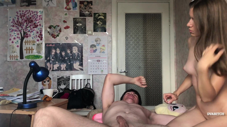 Dvabitch: College girl got her pussy fucked hard
