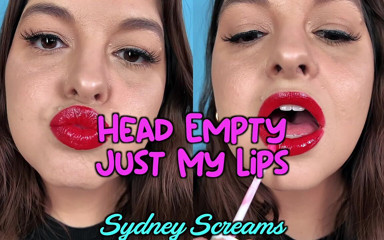 Sydney screams fetish: 頭は空っぽ、唇だけ