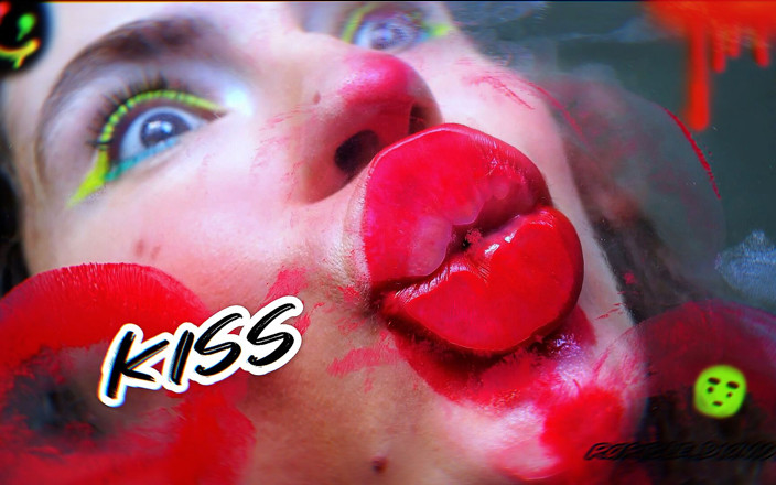Rarible Diamond: Desordenado beso rojo escupir fetiche beso