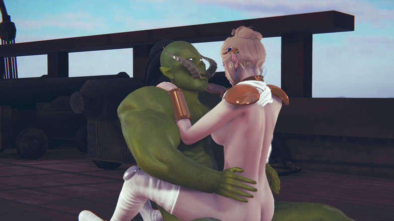 Waifu club 3D: Sevimli elf büyük bir yarağa biniyor