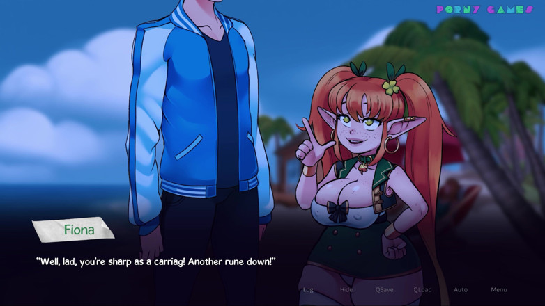 Porny Games: Vida em Woodchester - Sexo no Parque, Peituda ruiva gata